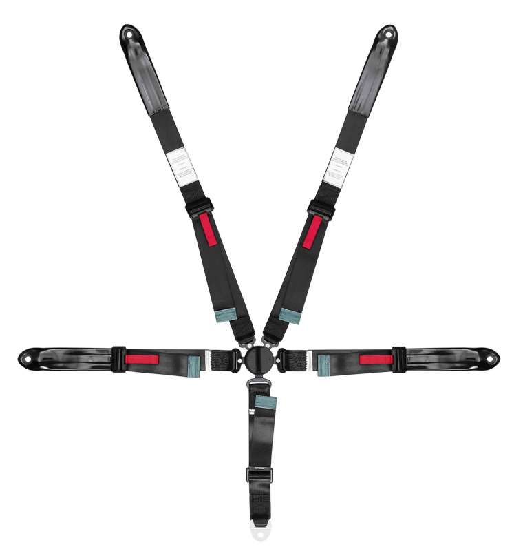 5pt static harness with push button buckle