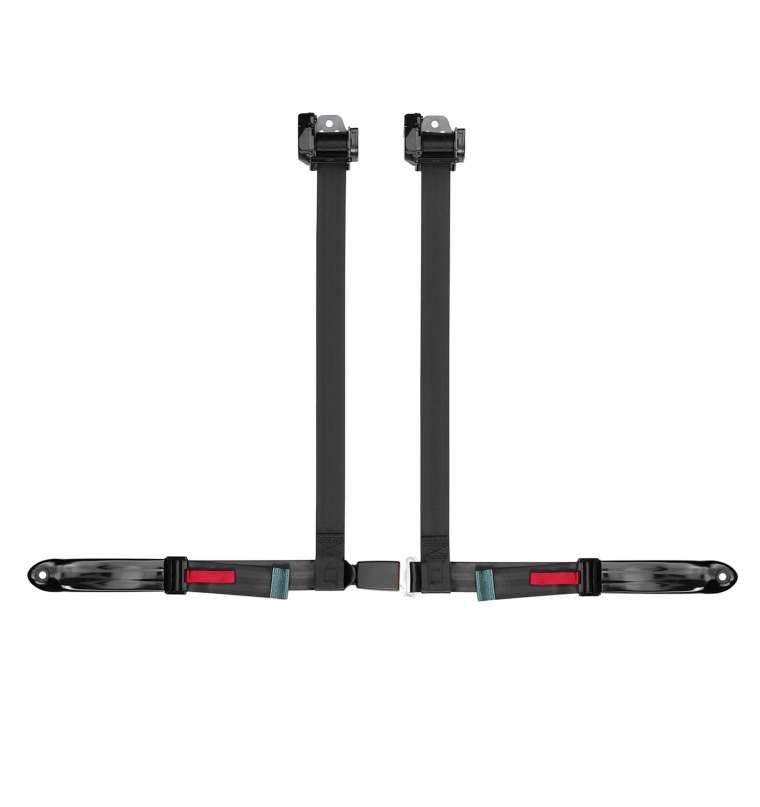 4pt automatic harness with automotive push button buckle