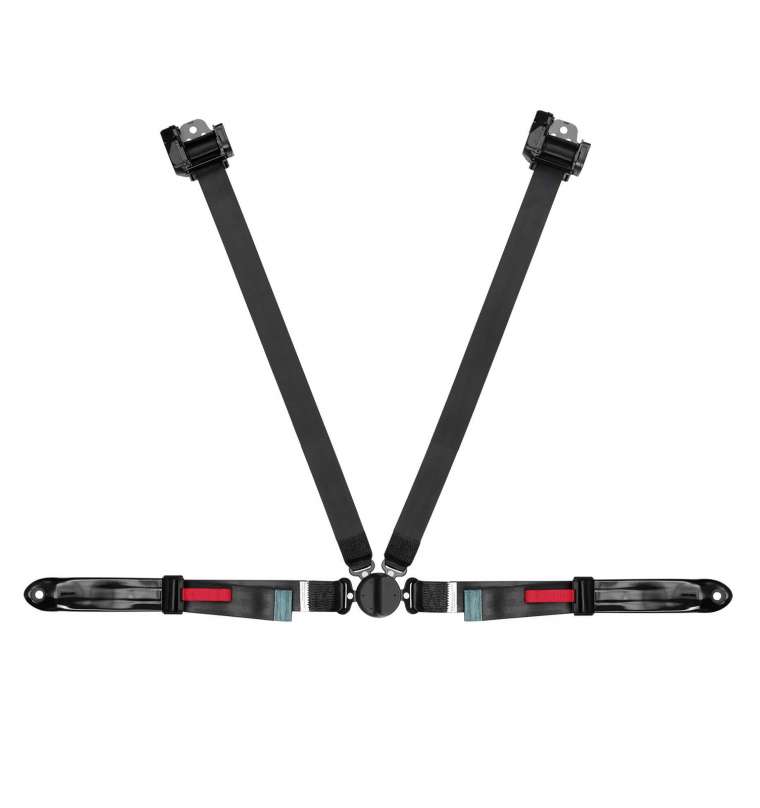 4pt automatic harness with push button buckle